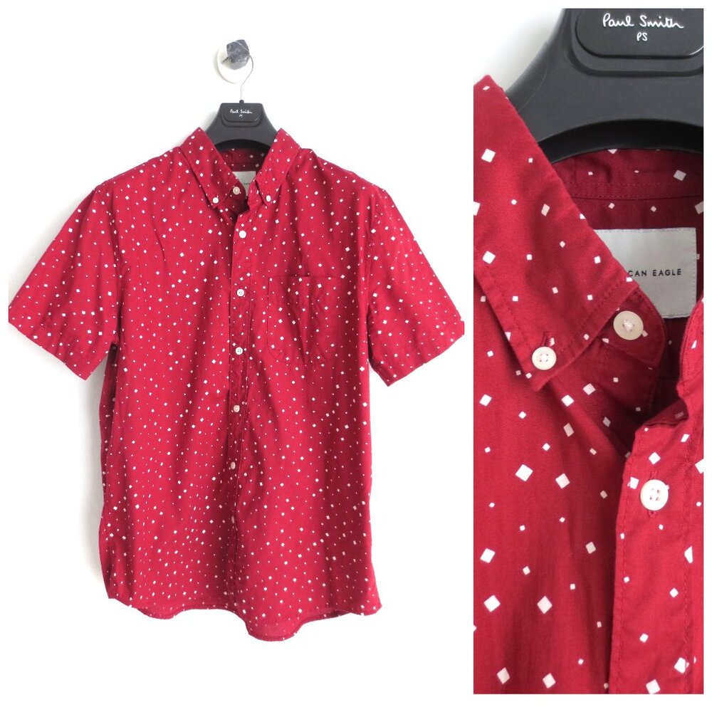 AMERICAN EAGLE MEN'S SHORT SLEEVE SHIRT Sz-L
